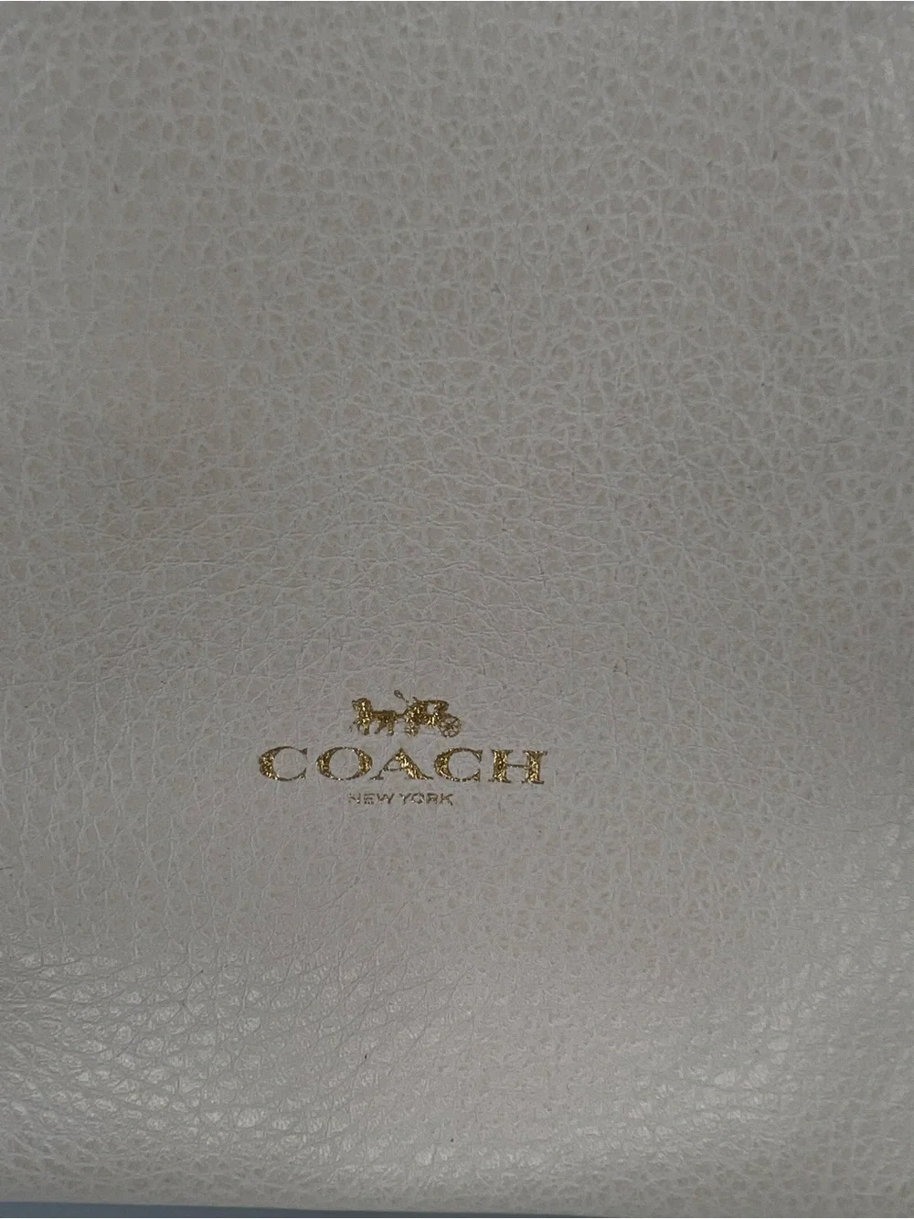 Coach Derby Crossbody Bag Style F58661 in Chalk Pebbled Leather